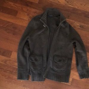 Banana Republic vintage style zip up sweater